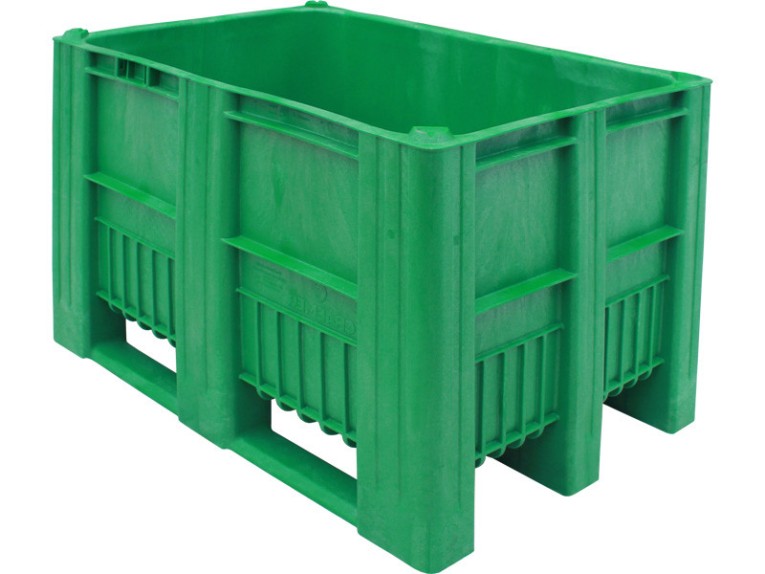 BoxPallet 1200х800х740 мм зеленый сплошной купить в Саратове