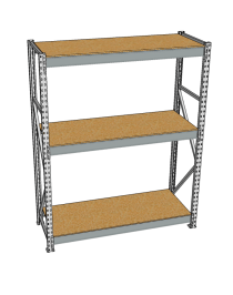 Стеллаж грузовой СГР 2500x1500x500 3 полки (ДСП)