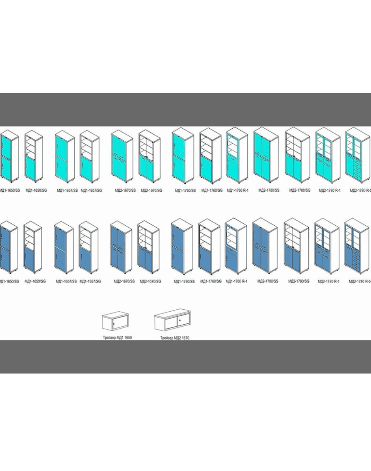 Медицинский шкаф HILFE МД 1 1657/SS купить в Саратове