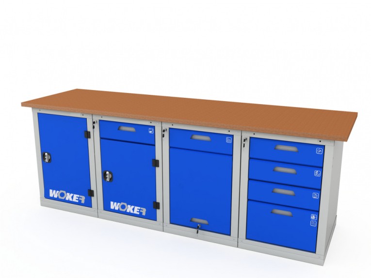 Верстак четырехтумбовый WOKER PRO 41224.2400 купить в Саратове