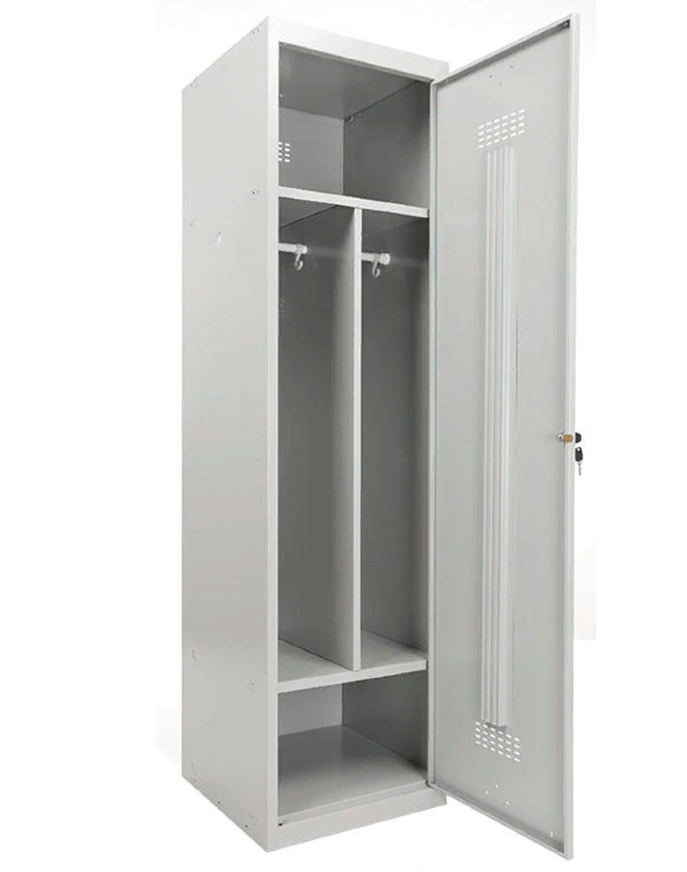 Шкаф для раздевалок усиленный ML-11-50D базовый модуль купить в Саратове