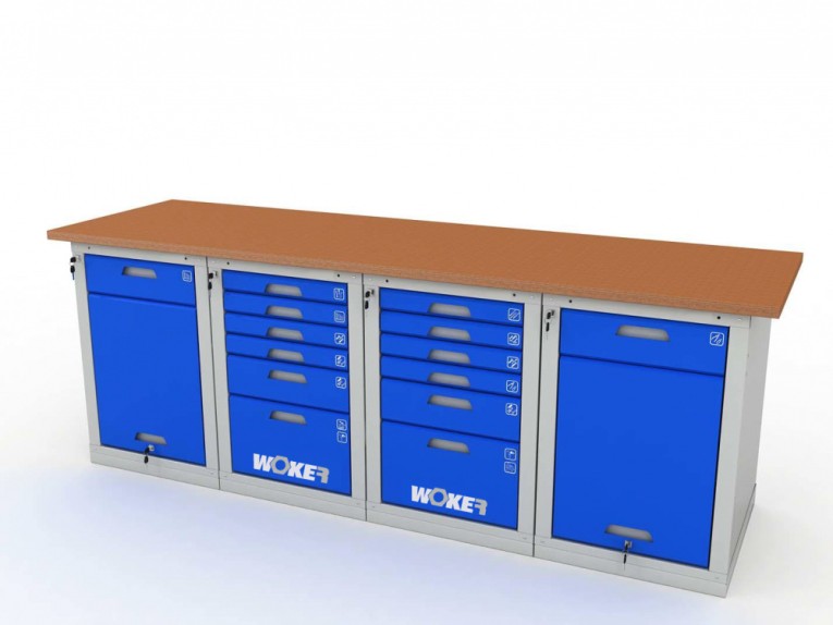 Верстак четырехтумбовый WOKER PRO 42662.2400 купить в Саратове