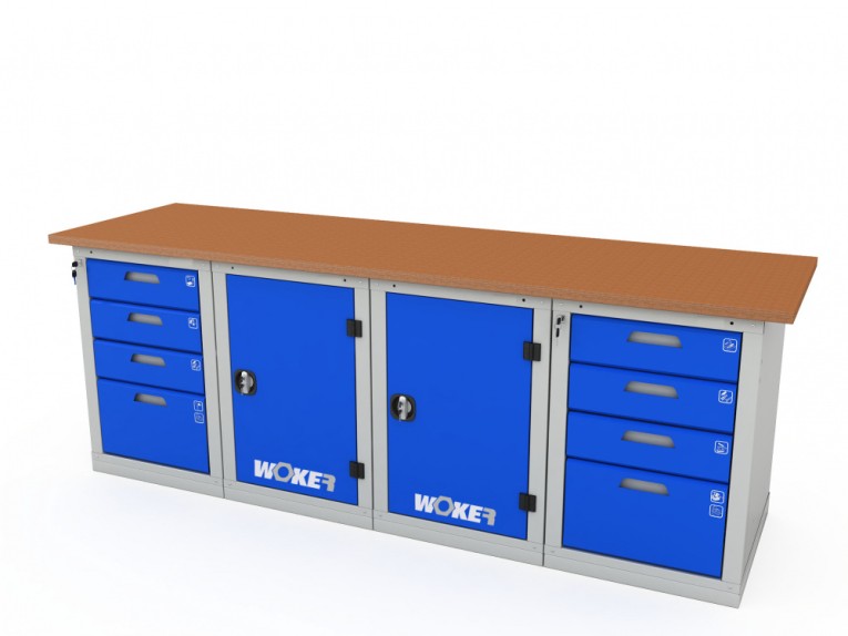 Верстак четырехтумбовый WOKER PRO 44114.2400 купить в Саратове