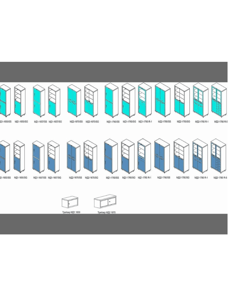 Медицинский шкаф HILFE МД 1 1760 R купить в Саратове
