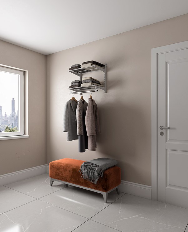 Гардеробная система Практик Home Basic G60S белая купить в Саратове