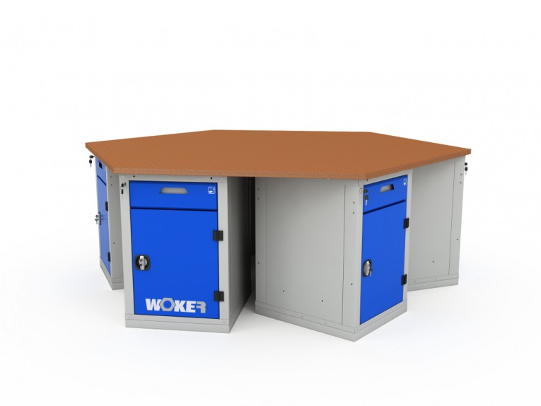 Верстак шеститумбовый WOKER PRO 6002.2500 купить в Саратове