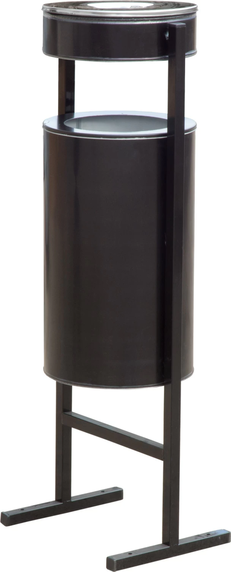 Урна уличная с пепельницей 36 литров черный купить в Саратове