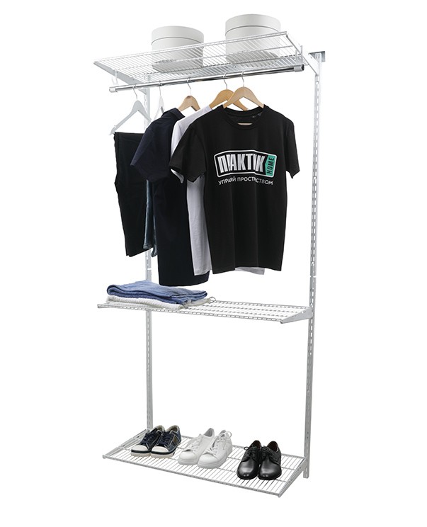 Гардеробная система Практик Home Basic G90 белая купить в Саратове Гардеробная система Практик Home Basic G90 белая купить в Саратове