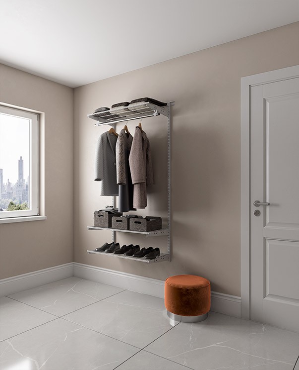 Гардеробная система Практик Home Basic G90 белая купить в Саратове Гардеробная система Практик Home Basic G90 белая купить в Саратове