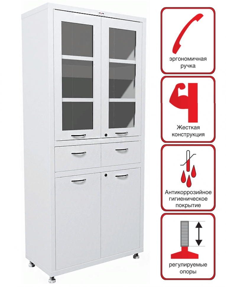 Медицинский шкаф HILFE МД 2 1780 R-1 купить в Саратове