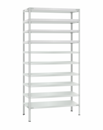 Стеллаж металлический Титан МС-500 2400х1000х300 10 полок Стеллаж металлический Титан МС-500 2400х1000х300 10 полок