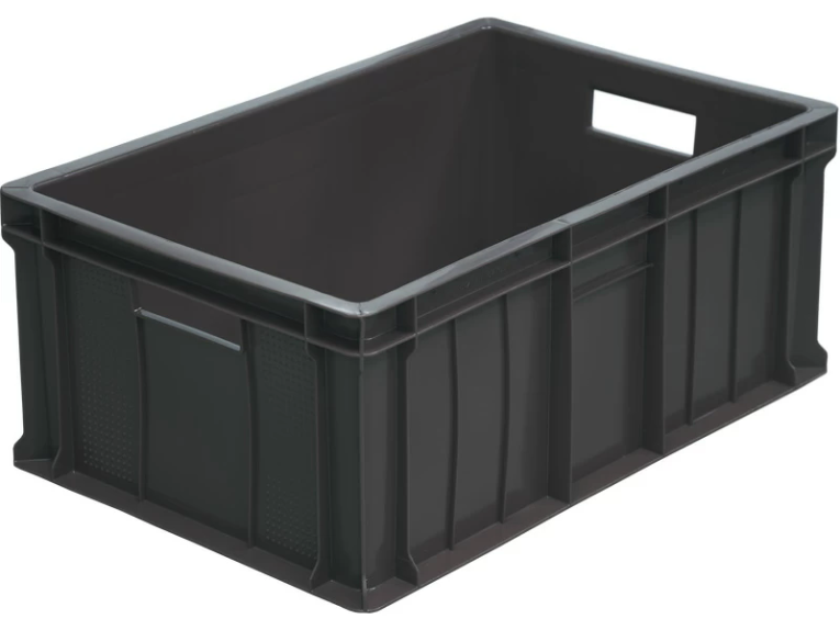 Ящик 600х400х250 сплошной чёрный купить в Саратове