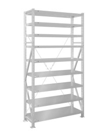 Стеллаж MS U 3000x700x400 9 полок (200 кг, металл)