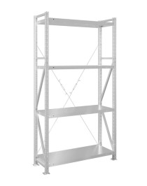 Стеллаж MS U 2500x700x300 4 полки (300 кг, металл)
