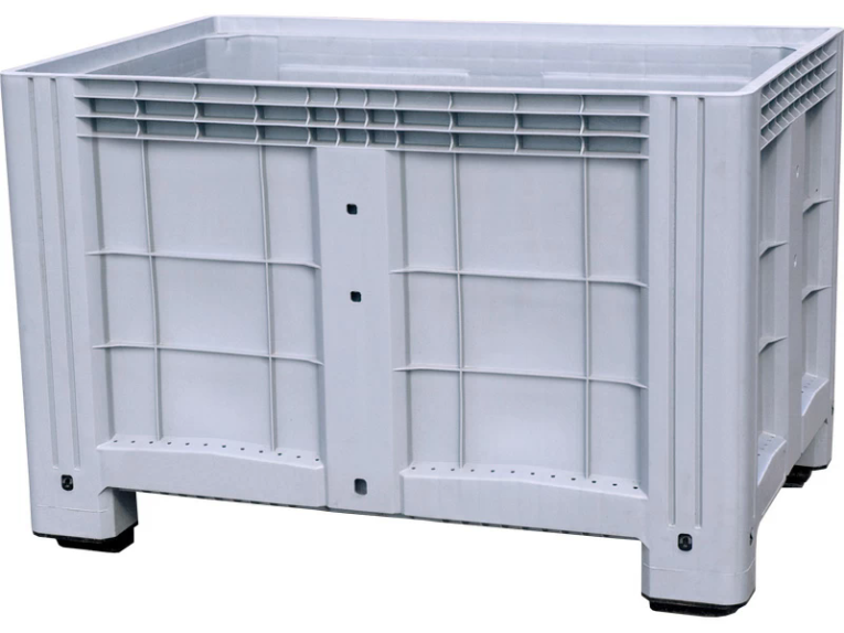 Контейнер 1200х800х800 сплошной, на ножках серый купить в Саратове