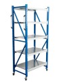 Стеллаж мобильный БиКом СТ-4 250x210x90 5 полок