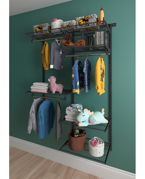 Гардеробная система Практик Home Optima G120 графит купить в Саратове Гардеробная система Практик Home Optima G120 графит купить в Саратове