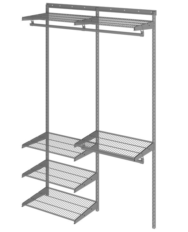 Гардеробная система Практик Home Optima G120 графит купить в Саратове Гардеробная система Практик Home Optima G120 графит купить в Саратове