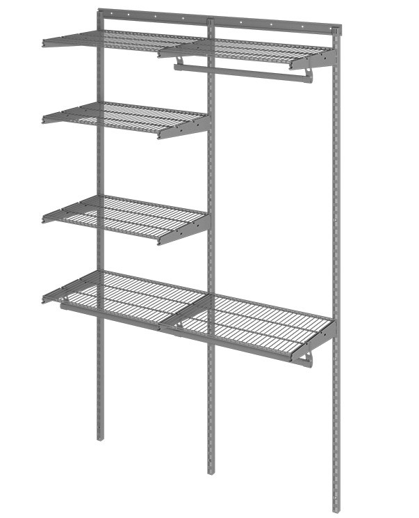 Гардеробная система Практик Home Optima G120 графит купить в Саратове Гардеробная система Практик Home Optima G120 графит купить в Саратове