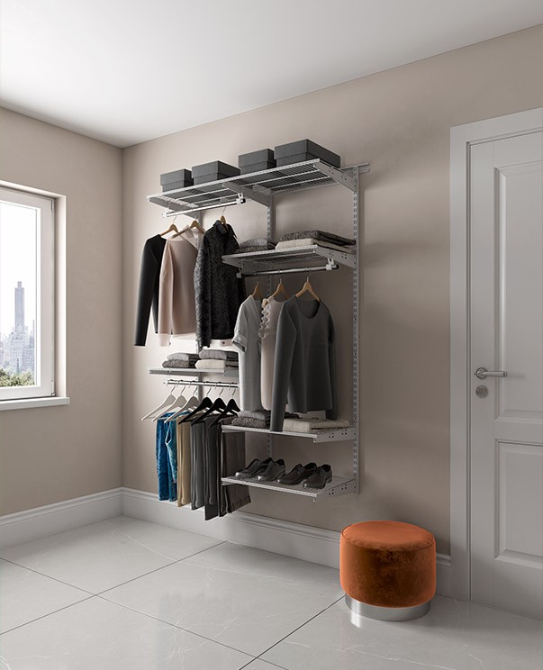 Гардеробная система Практик Home Optima G120 графит купить в Саратове Гардеробная система Практик Home Optima G120 графит купить в Саратове