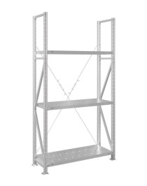 Стеллаж MS U 3000x700x1000 3 полки (400 кг, перф) Стеллаж MS U 3000x700x1000 3 полки (400 кг, перф)