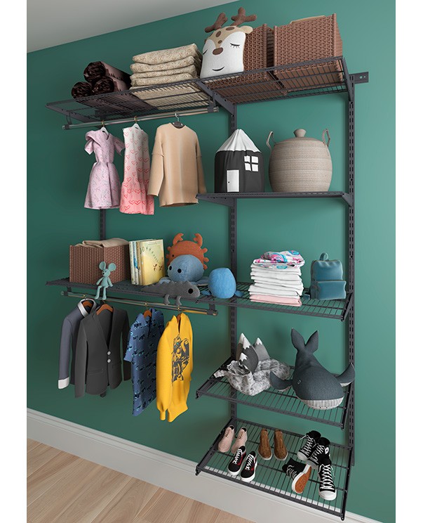 Гардеробная система Практик Home Optima G150 графит купить в Саратове Гардеробная система Практик Home Optima G150 графит купить в Саратове