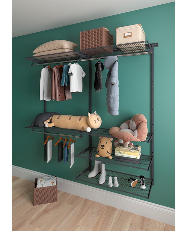 Гардеробная система Практик Home Optima G180 графит купить в Саратове