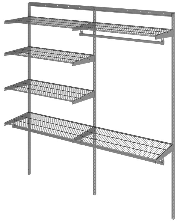 Гардеробная система Практик Home Optima G180 графит купить в Саратове