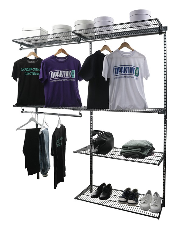 Гардеробная система Практик Home Optima G180 графит купить в Саратове