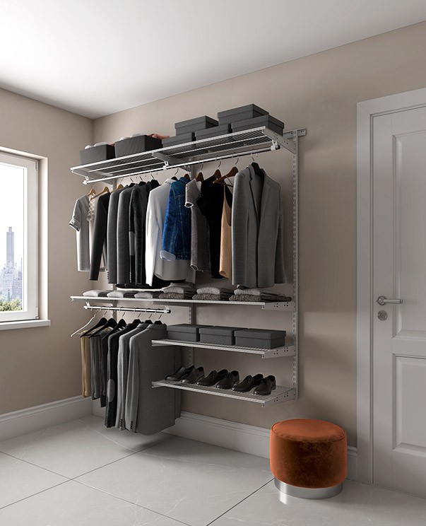 Гардеробная система Практик Home Optima G180 графит купить в Саратове