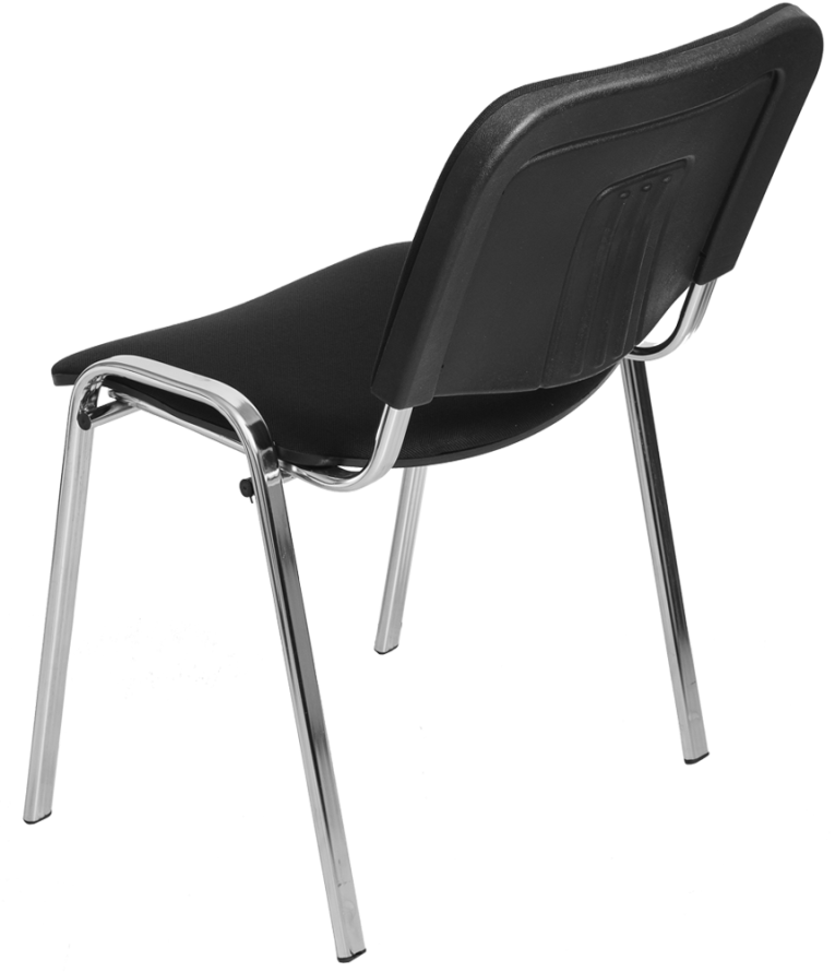 Стул Изо (черная ткань, хром) купить в Саратове