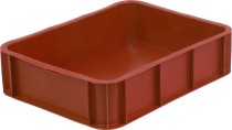 Ящик 430х330х110 без крышки, под пирожные красный