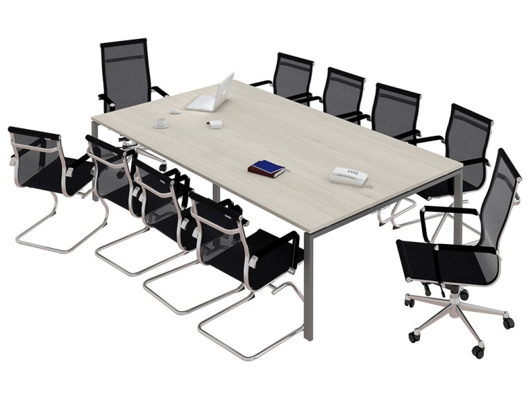 Стол для переговоров NT 320х144 вяз натуральный/антрацит купить в Саратове