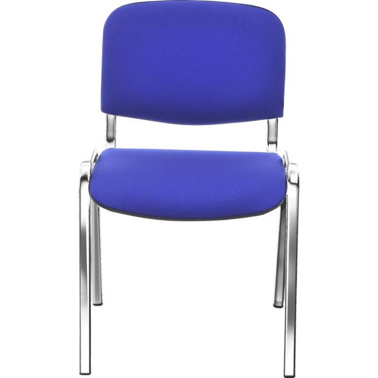 Стул Изо (синяя ткань, хром) купить в Саратове