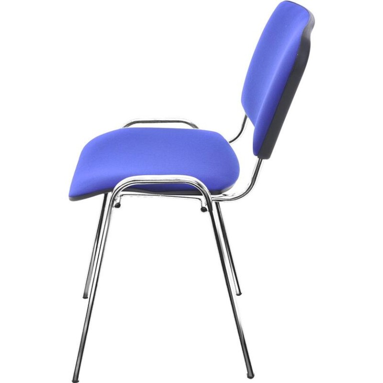 Стул Изо (синяя ткань, хром) купить в Саратове