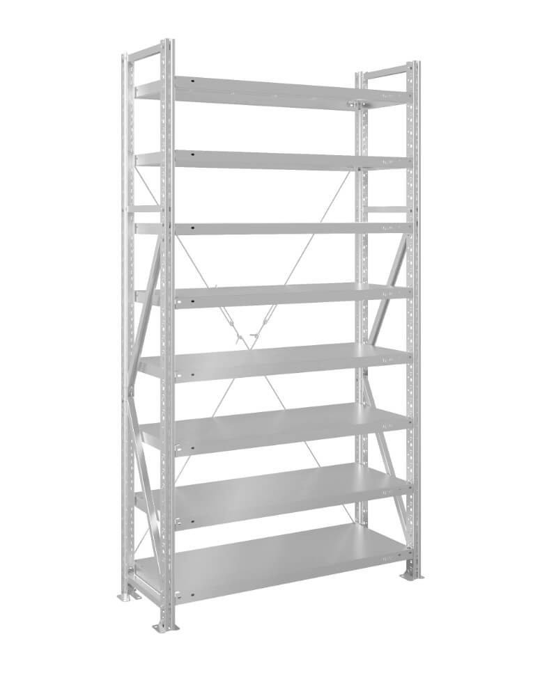 Стеллаж MS U 2500x1500x800 8 полок (300 кг, металл) купить в Саратове