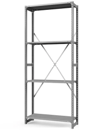 Стеллаж ТСУ 3500x700x600 4 полки (300 кг, перф) Стеллаж ТСУ 3500x700x600 4 полки (300 кг, перф)