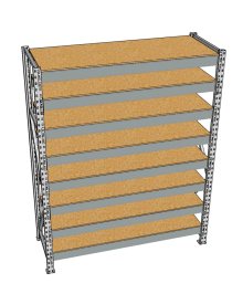 Стеллаж грузовой СГР 2000x900x1000 8 полок (ДСП) Стеллаж грузовой СГР 2000x900x1000 8 полок (ДСП)