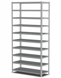 Стеллаж MS Standart 1600х1000х500 10 полок Стеллаж MS Standart 1600х1000х500 10 полок