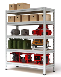 Стеллаж металлический МС-Т 3000х1510х610 5 полок Стеллаж металлический МС-Т 3000х1510х610 5 полок