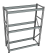 Стеллаж грузовой СГР 2500x1200x800 3 полки (без настила)