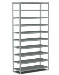 Стеллаж металлический Титан МС-500 2000х700х400 10 полок Стеллаж металлический Титан МС-500 2000х700х400 10 полок