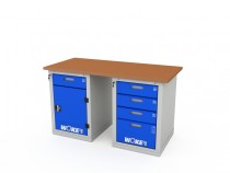 Верстак двухтумбовый WOKER PRO 2204.1500