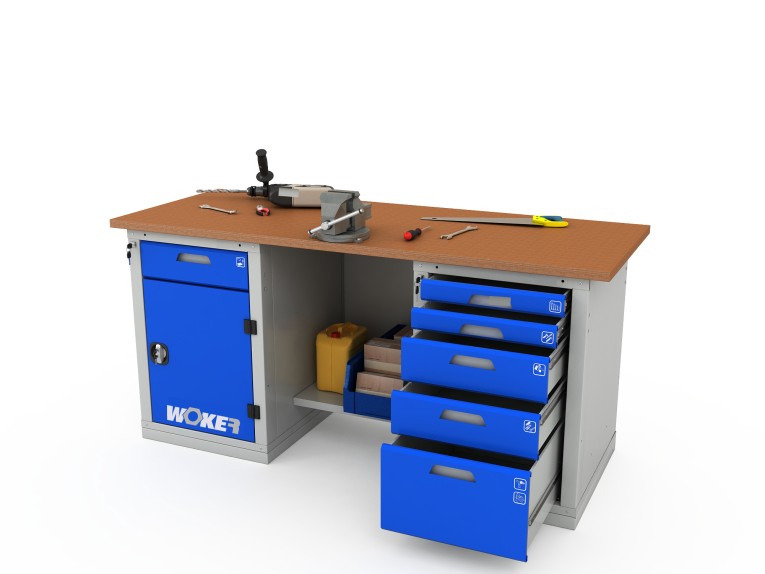 Верстак двухтумбовый WOKER PRO 2205.1800 купить в Саратове Верстак двухтумбовый WOKER PRO 2205.1800 купить в Саратове