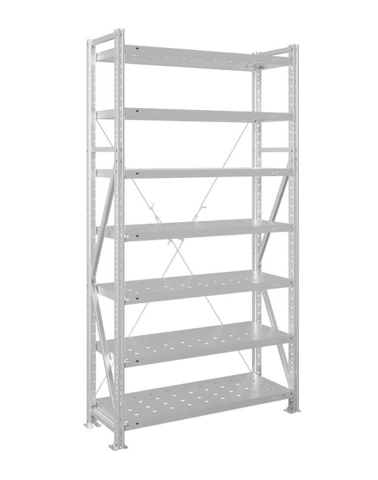 Стеллаж MS U 3000x700x1000 7 полок (200 кг, перф) купить в Саратове