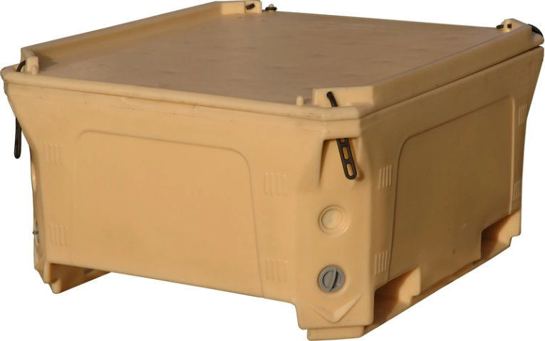 Контейнер 1230х1030х650 мм бежевый с крышкой купить в Саратове