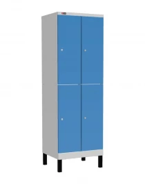 Шкаф-локер ДиКом УНО-322, корпус RAL 7038, двери RAL 5012, на ножках Шкаф-локер ДиКом УНО-322, корпус RAL 7038, двери RAL 5012, на ножках