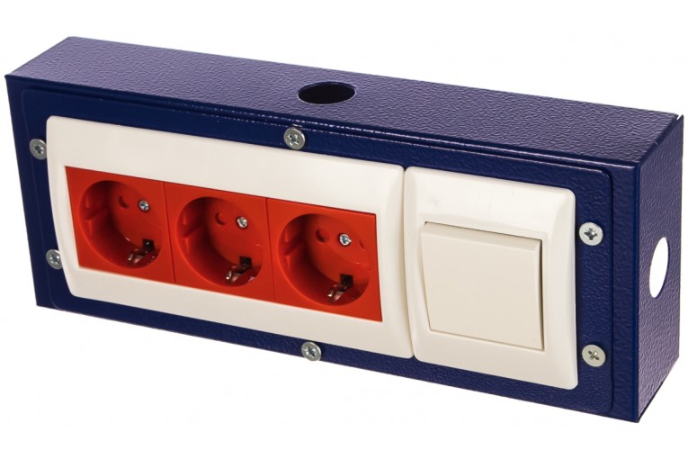 Блок электророзеток для экранов Практик Блок электророзеток для экранов Практик