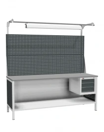Верстак ДиКом ВЛ-К-200-04+Э3 со светильником