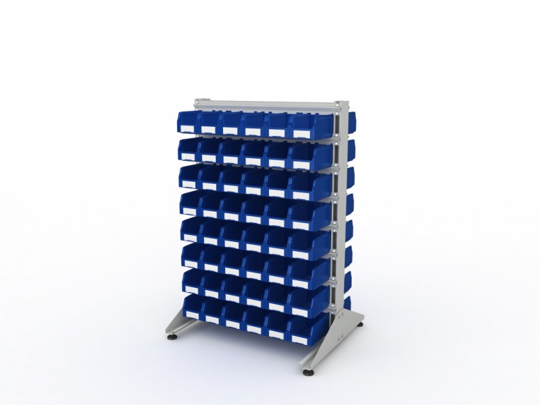 Стеллаж для пластиковых лотков SORTEX двухсторонний 1500x1000x800.02 купить в Саратове